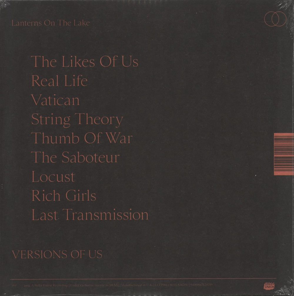 Lanterns On The Lake Versions Of Us - Orange Vinyl - Sealed UK vinyl LP album (LP record) 5400863120719