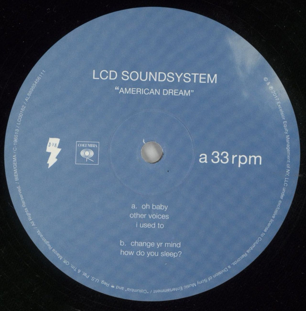 LCD Soundsystem American Dream US 2-LP vinyl record set (Double LP Album) CDS2LAM867130