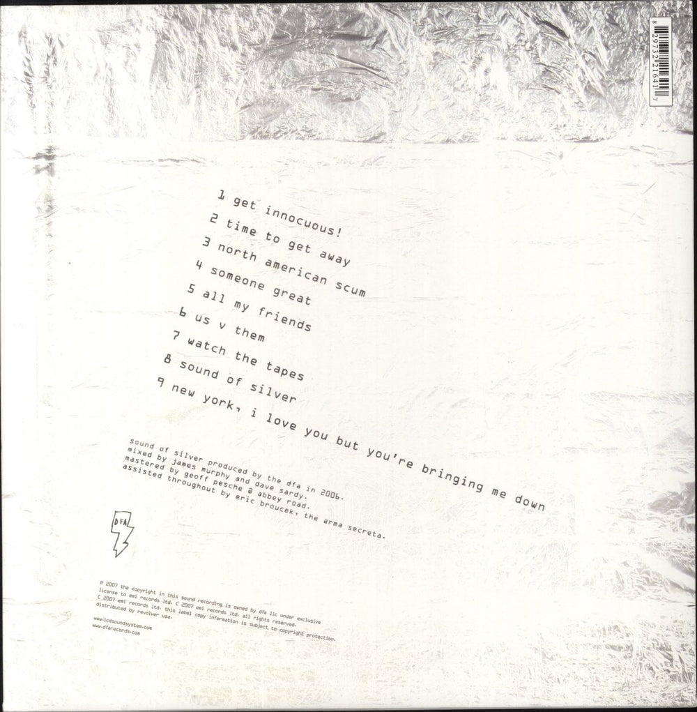 LCD Soundsystem Sound Of Silver US 2-LP vinyl record set (Double LP Album) 829732216417