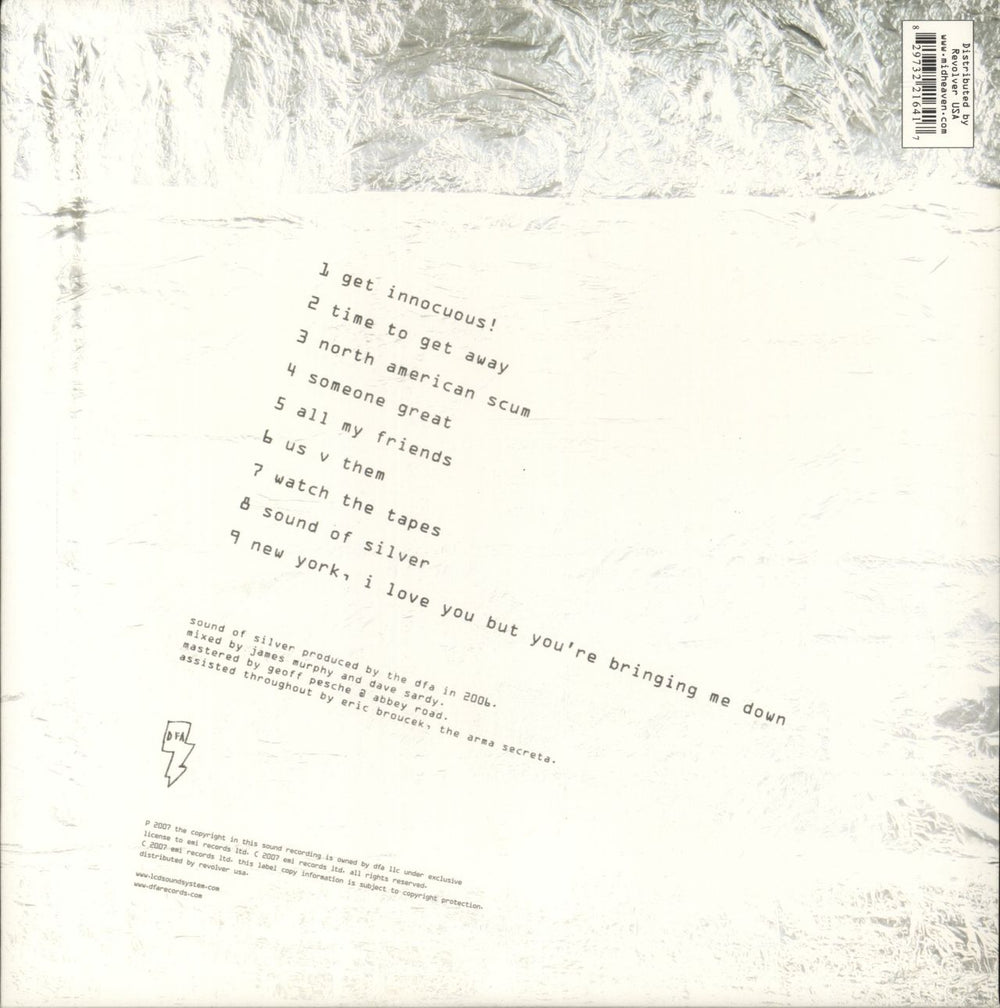 LCD Soundsystem Sound Of Silver US 2-LP vinyl record set (Double LP Album) 829732216417