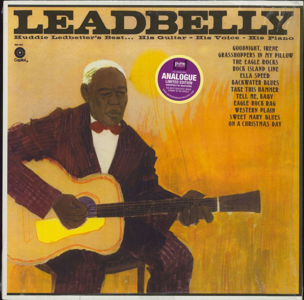 Leadbelly Huddie Ledbetter's Best - 180G - Shrink UK vinyl LP album (LP record) SM-1821