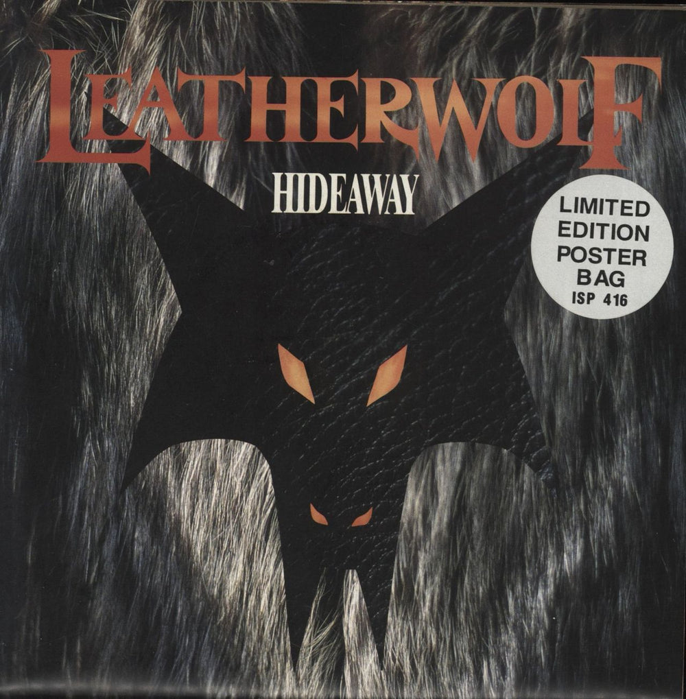 Leatherwolf Hideaway + Poster Bag UK 7" vinyl single (7 inch record / 45) ISP416