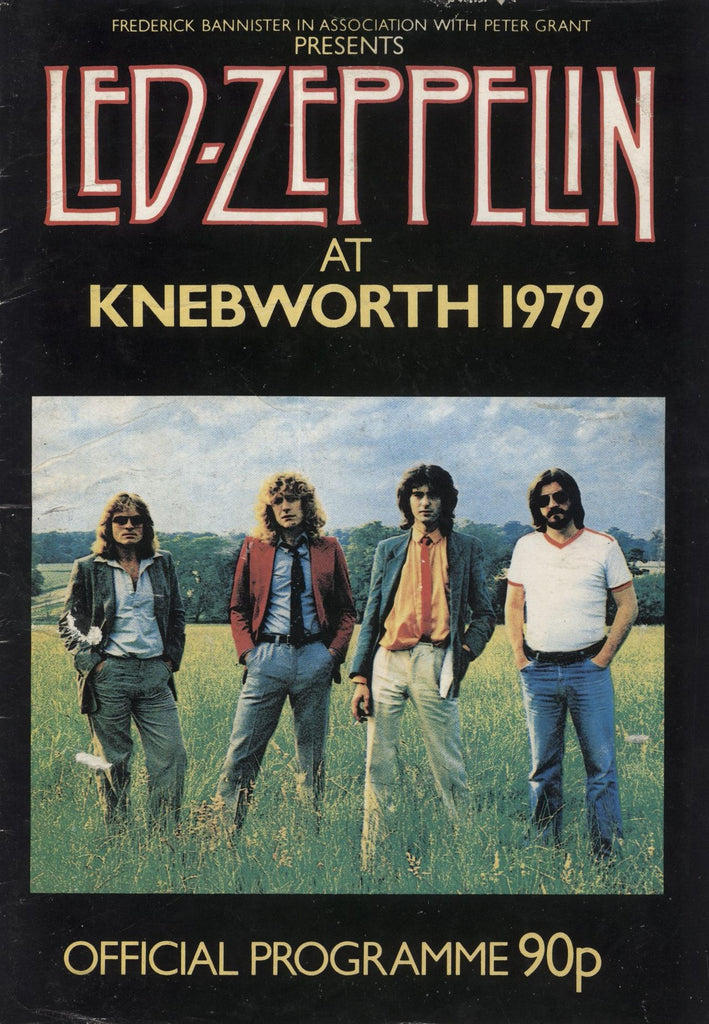 Led Zeppelin At Knebworth 1979 - EX + Ticket UK Tour programme