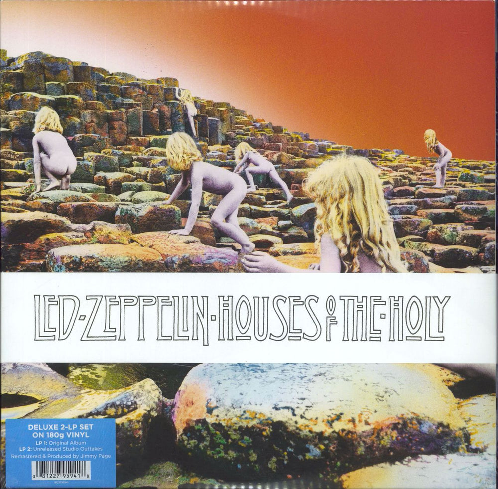 Led Zeppelin Houses Of The Holy - 180gm + Belly Band German 2-LP vinyl record set (Double LP Album) 8122795941