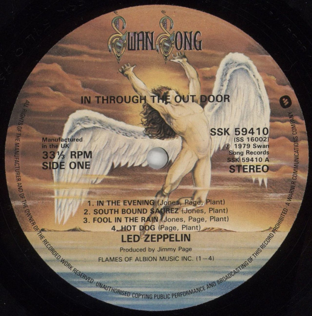 Led Zeppelin In Through The Out Door - 1st D - Complete - Shrink UK vinyl LP album (LP record) ZEPLPIN81392