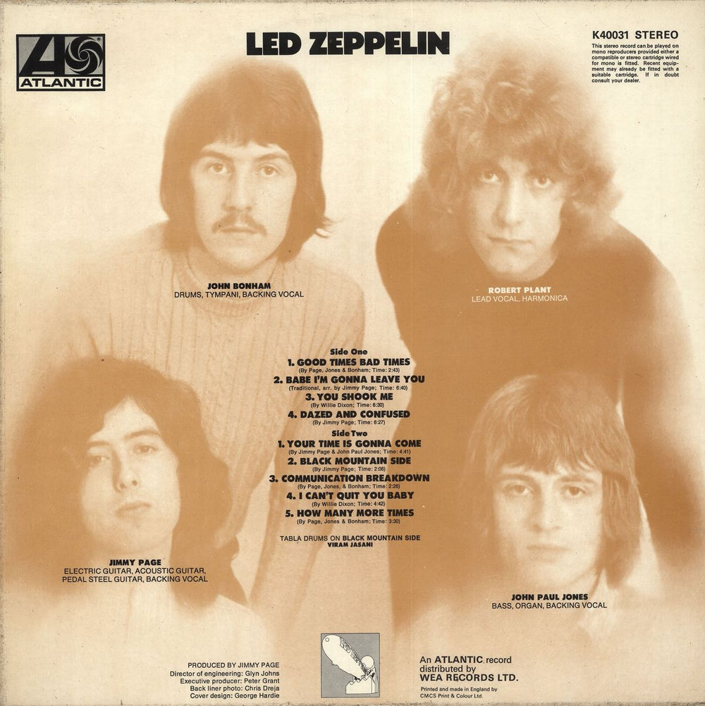 Led Zeppelin Led Zeppelin - 11th UK vinyl LP album (LP record)