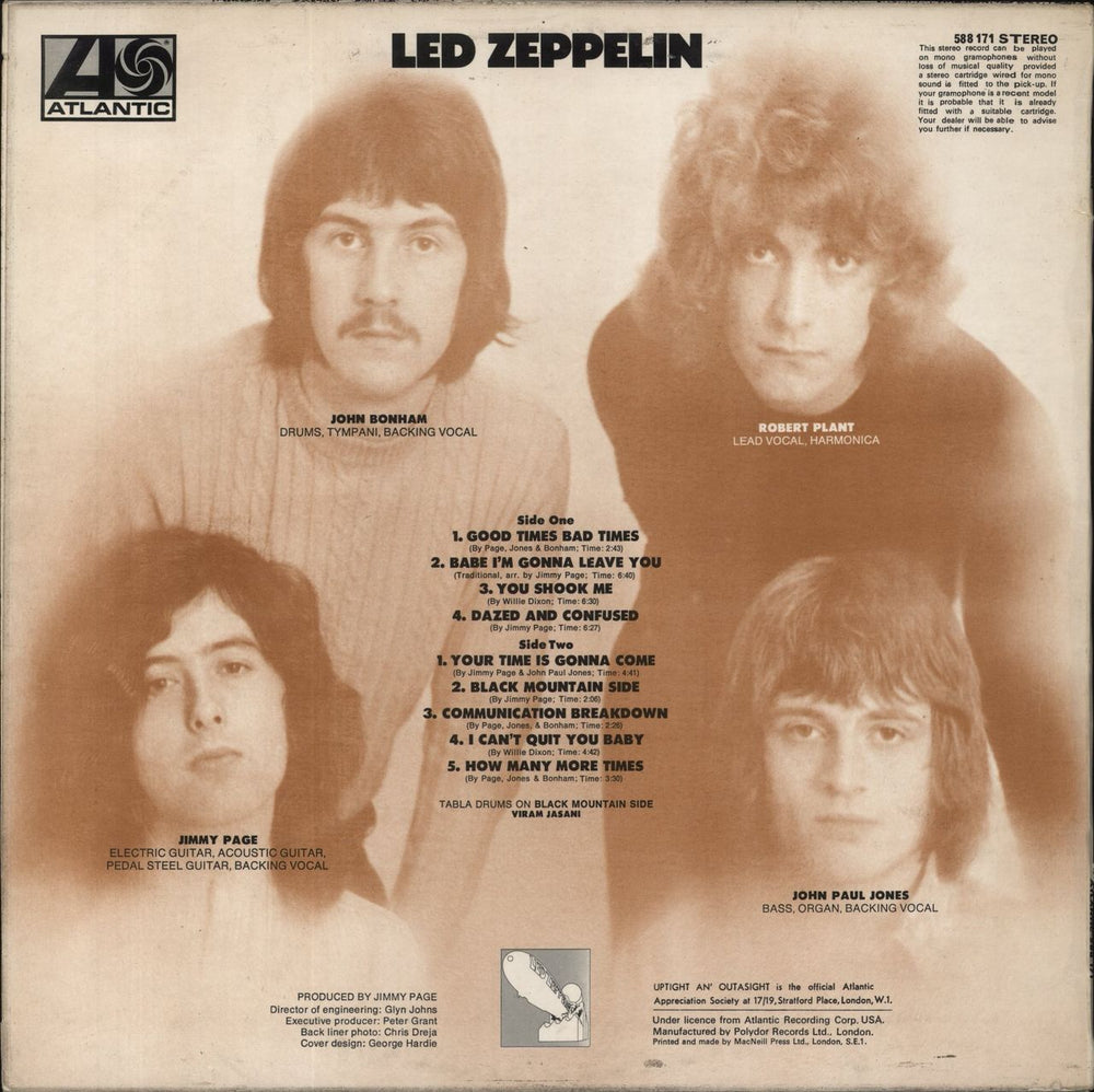 Led Zeppelin Led Zeppelin - 3rd - VG+/EX- UK vinyl LP album (LP record)