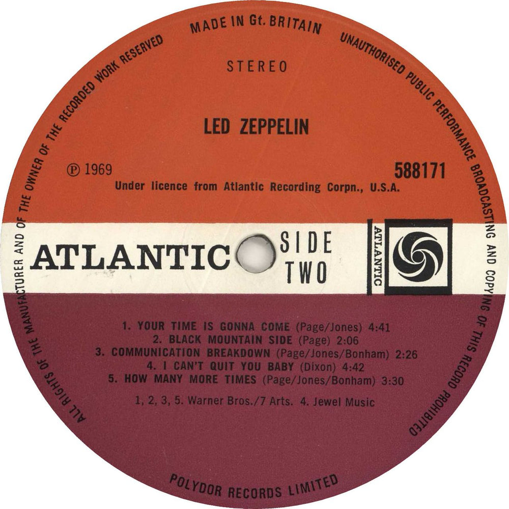 Led Zeppelin Led Zeppelin - 3rd - VG+/EX- UK vinyl LP album (LP record)