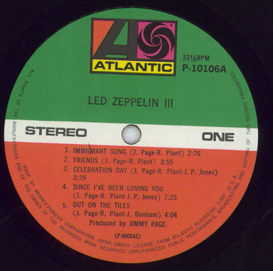 Led Zeppelin Led Zeppelin III + Poster Japanese vinyl LP album (LP record) ZEPLPLE158022