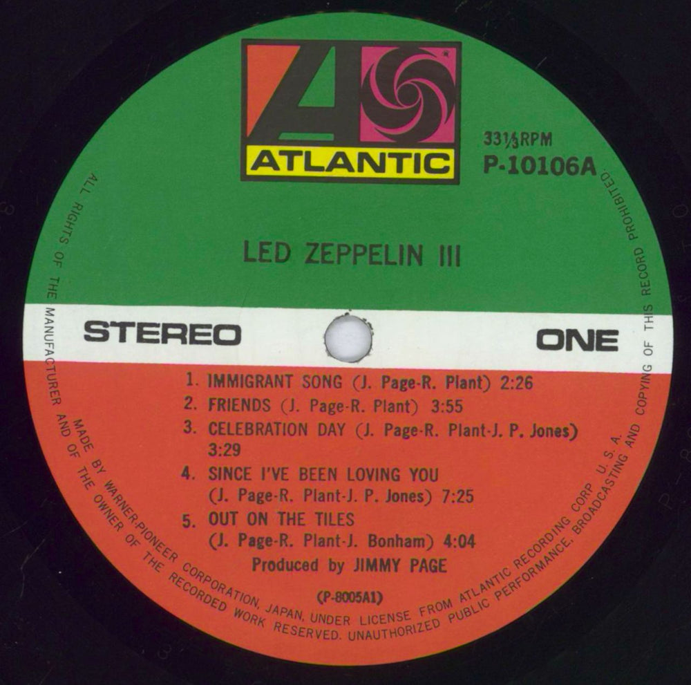 Led Zeppelin Led Zeppelin III + Poster Japanese Vinyl LP