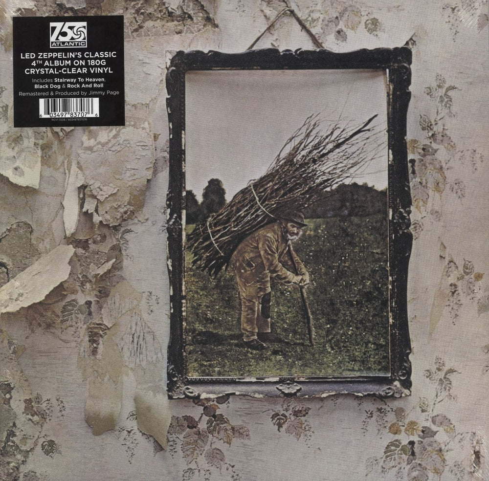 Led Zeppelin Led Zeppelin IV - 180gm Crystal Clear Vinyl UK vinyl LP album (LP record) RCV17208