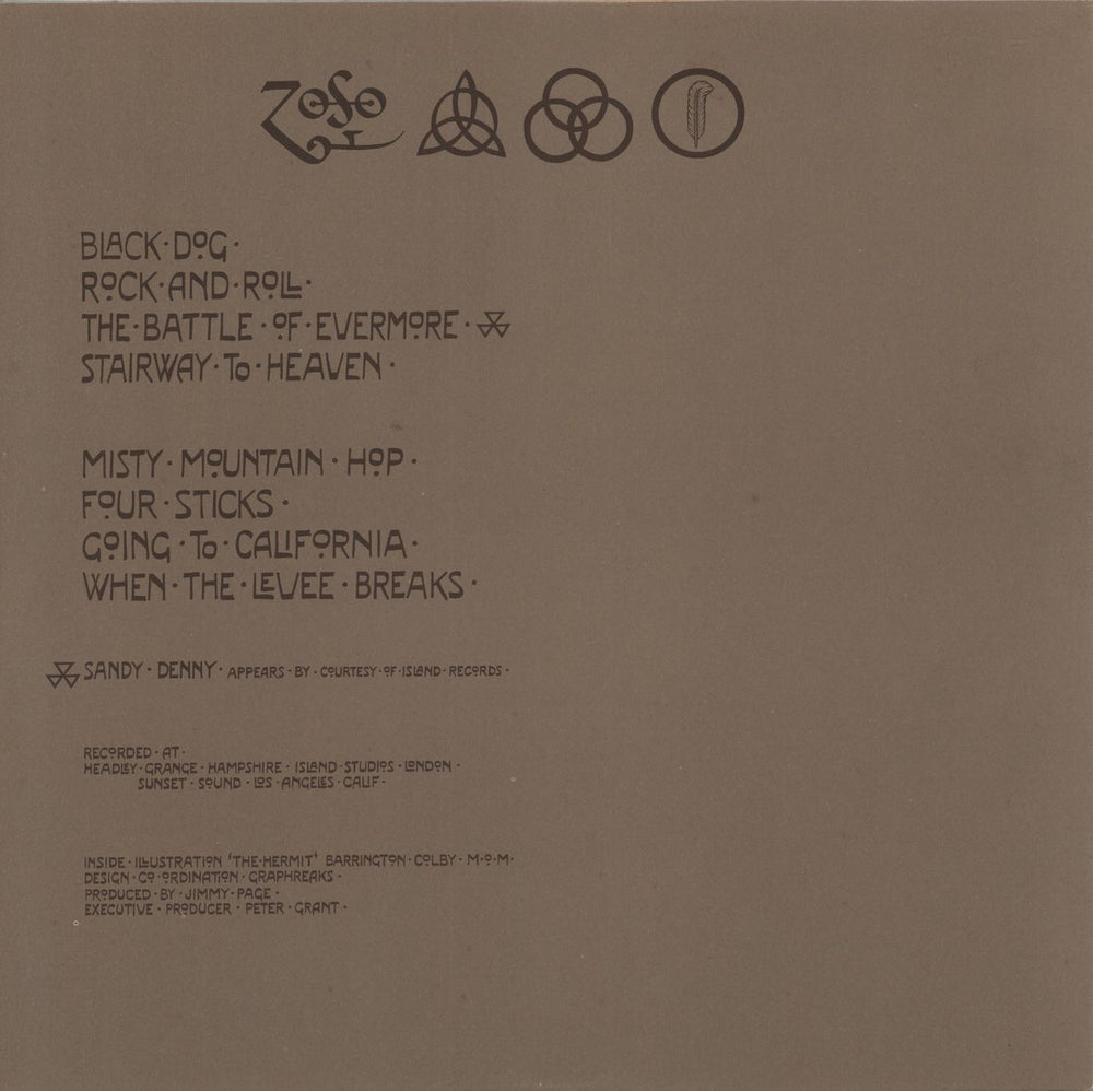 Led Zeppelin Led Zeppelin IV - 2nd - EX Japanese vinyl LP album (LP record)