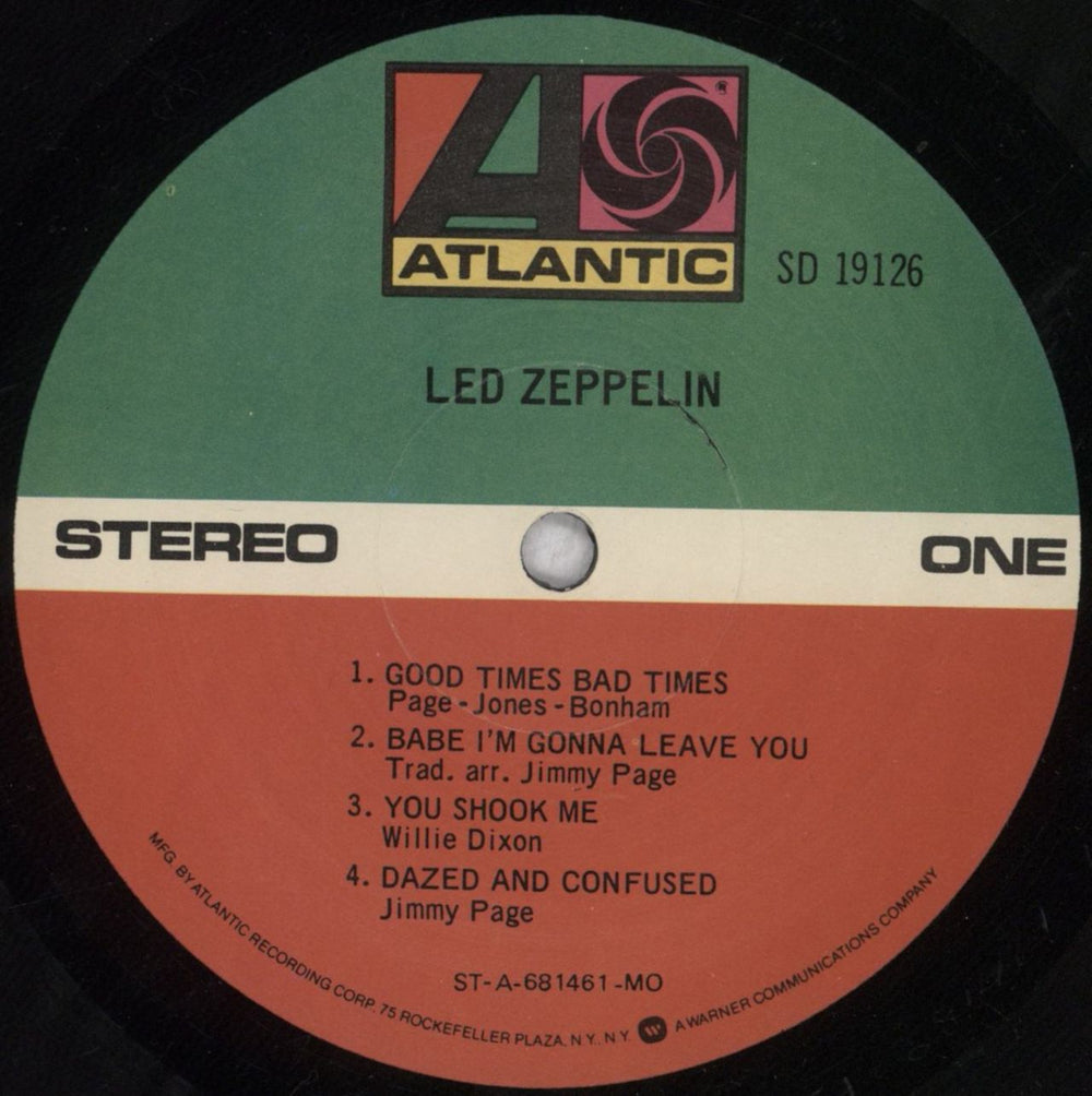 Led Zeppelin Led Zeppelin - Third US vinyl LP album (LP record) ZEPLPLE447360