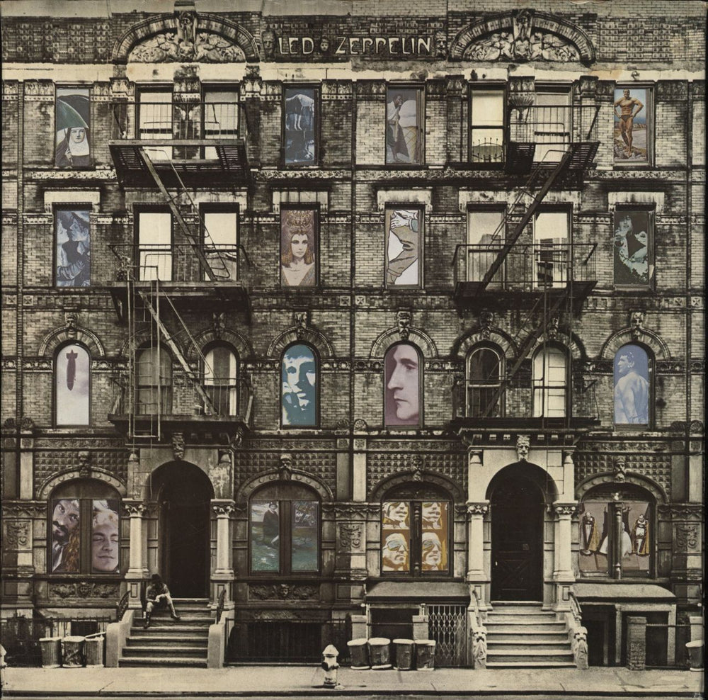 Led Zeppelin Physical Graffiti - 1st - VG UK 2-LP vinyl record set (Double LP Album) SSK89400