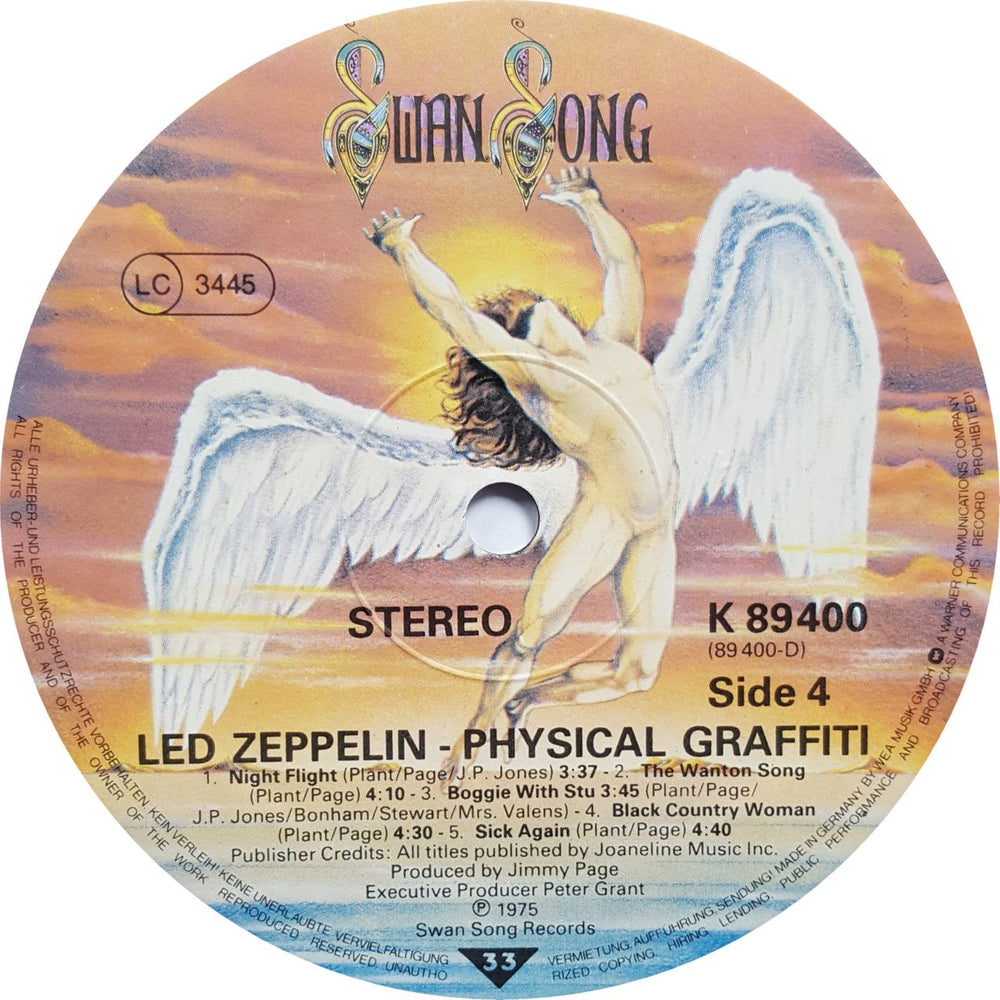 Led Zeppelin Physical Graffiti - 80s Misspellings German 2-LP vinyl record set (Double LP Album) ZEP2LPH558224