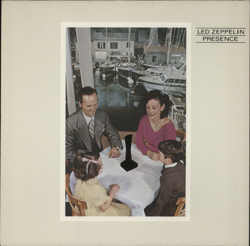 Led Zeppelin Presence - Early 80s German vinyl LP album (LP record) SSK59402