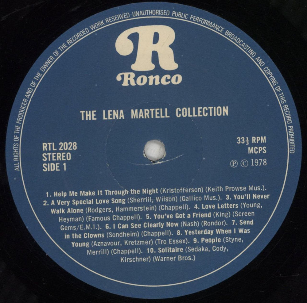 Lena Martell The Lena Martell Collection UK vinyl LP album (LP record) LM3LPTH752886