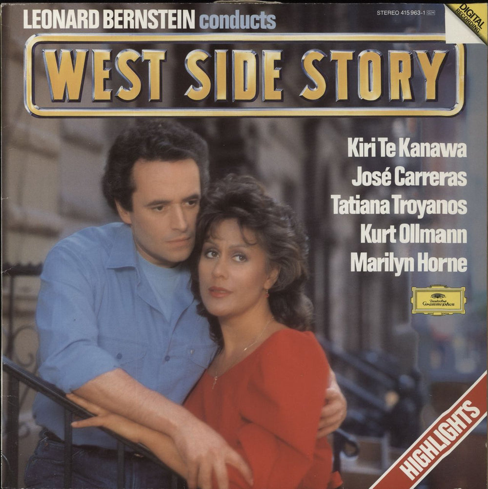 Leonard Bernstein West Side Story (Highlights) - EX German vinyl LP album (LP record) 415963-1