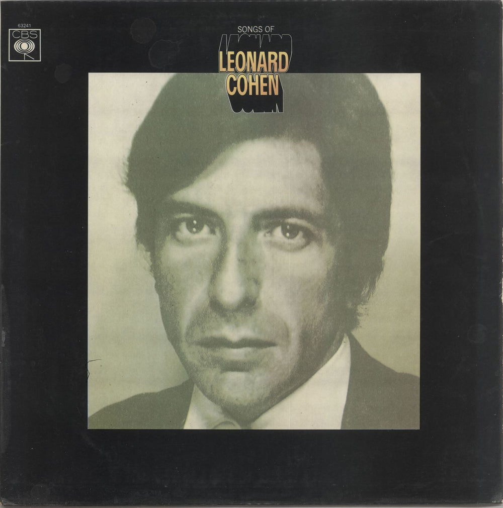 Leonard Cohen Songs Of Leonard Cohen - front lam UK vinyl LP album (LP record) 63241