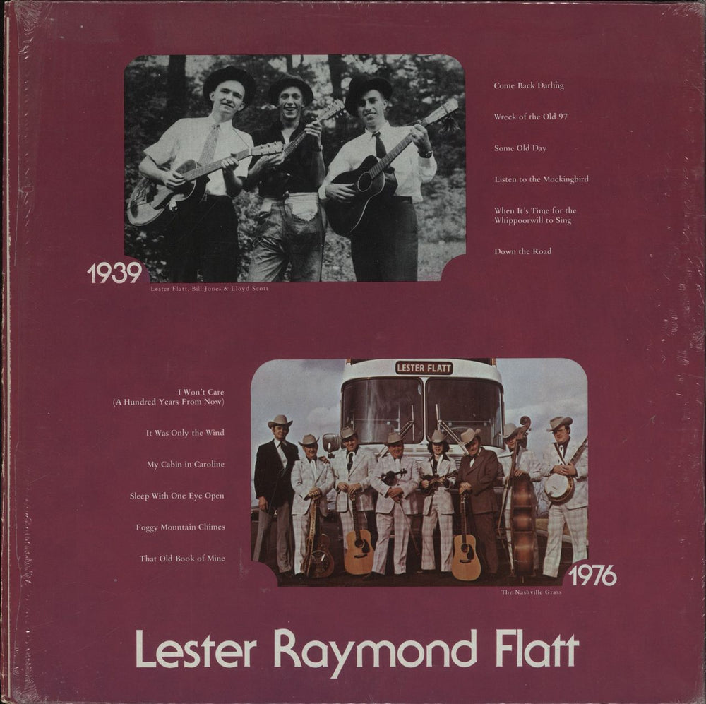 Lester Flatt Lester Raymond Flatt US vinyl LP album (LP record)