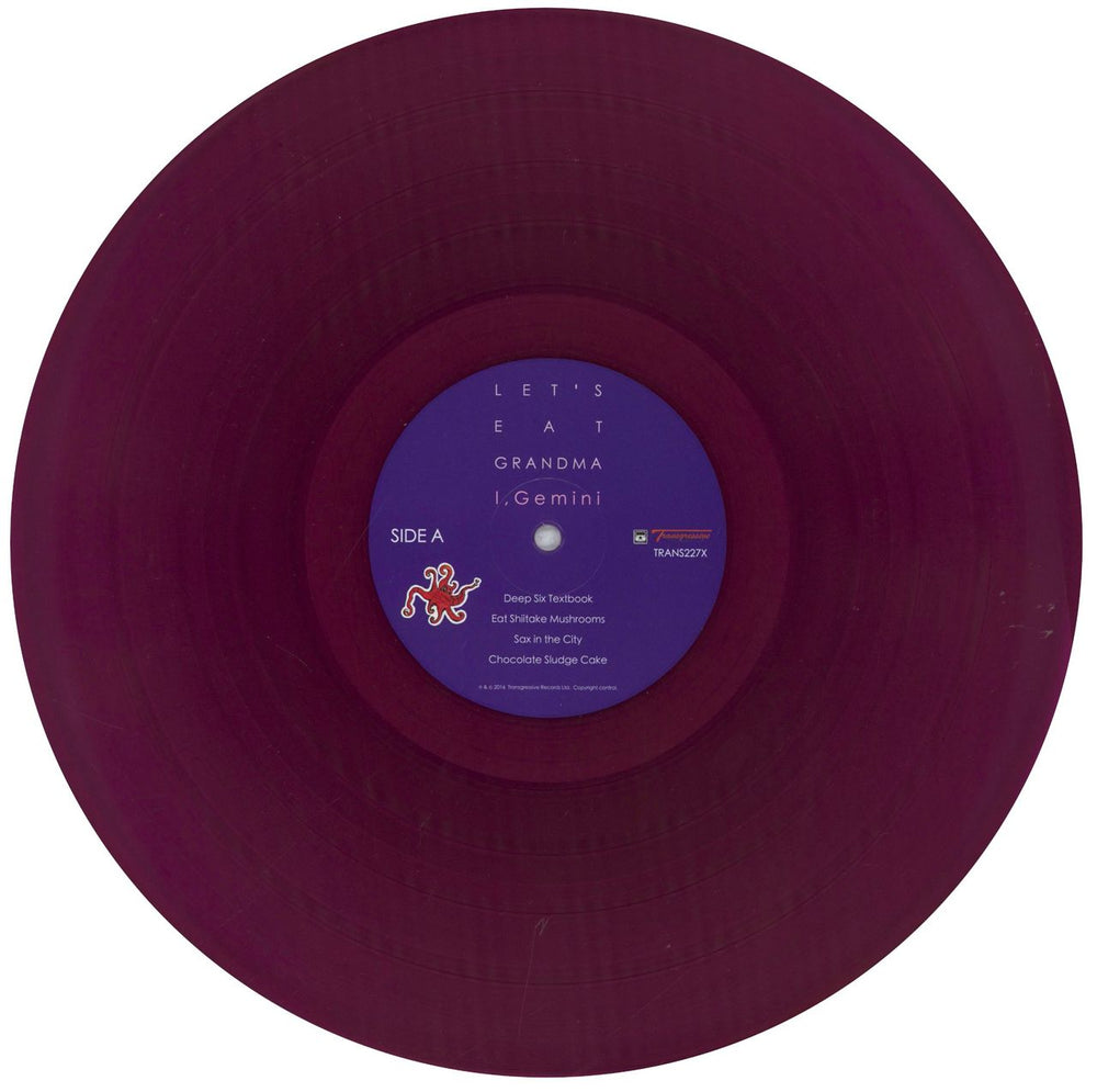 Let's Eat Grandma I, Gemini - Magenta Vinyl + Sticker Sheet UK vinyl LP album (LP record) OGTLPIG834869