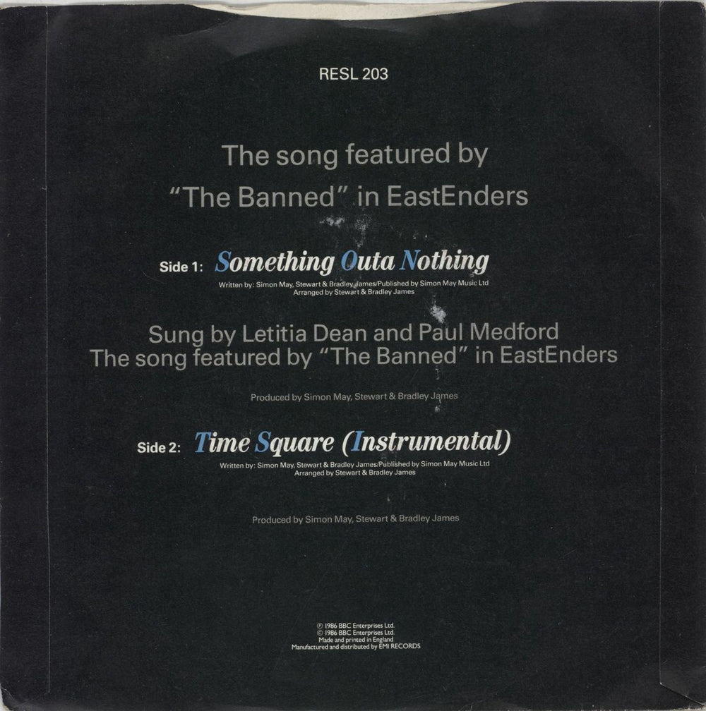 Letitia Dean Something Outa Nothing UK 7" vinyl single (7 inch record / 45)