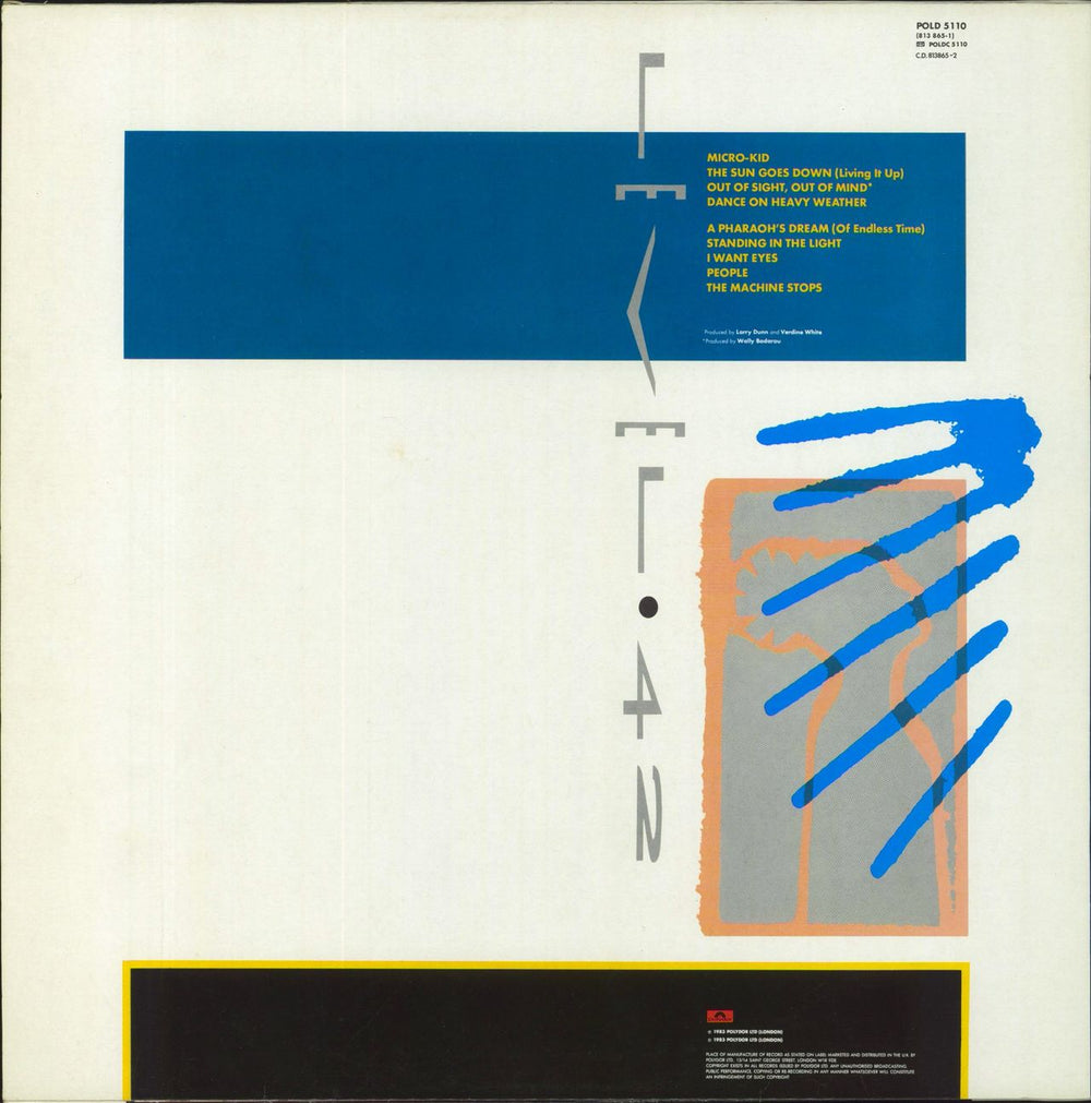 Level 42 Standing In The Light UK vinyl LP album (LP record)