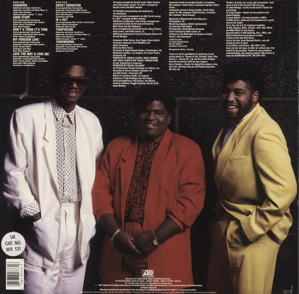 Levert The Big Throwdown UK vinyl LP album (LP record) 075678177316