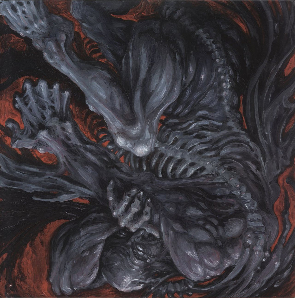 Leviathan (Black Metal) Massive Conspiracy Against All Life - Red w/ White Splatter Vinyl US 2-LP vinyl record set (Double LP Album) DEAD107LP