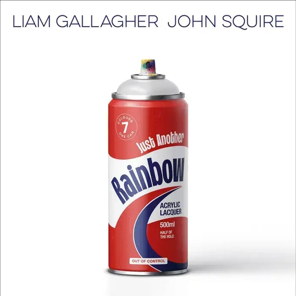 Liam Gallagher & John Squire Just Another Rainbow - One-sided Etched Black Vinyl - Sealed UK 7" vinyl single (7 inch record / 45) 5054197856600