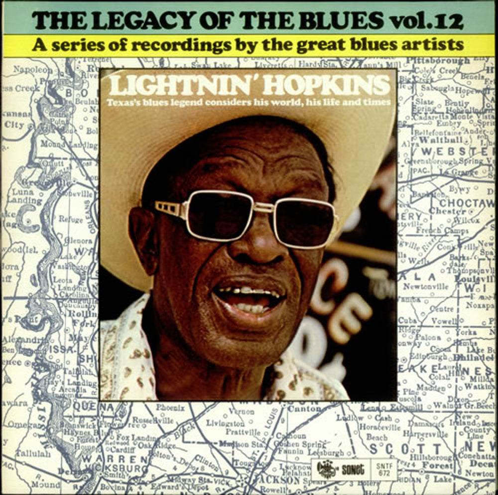 Lightnin' Hopkins The Legacy Of The Blues Vol. 12 UK vinyl LP album (LP record) SNTF672