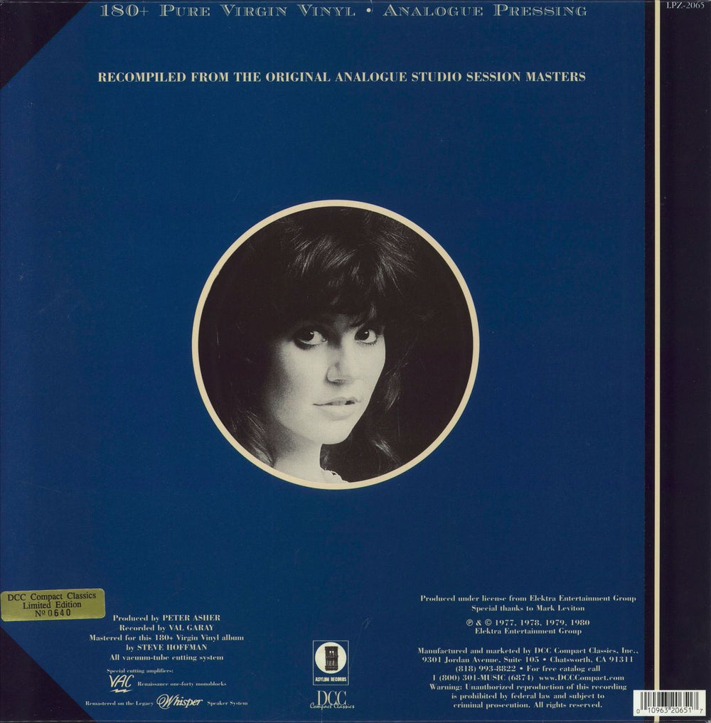 Linda Ronstadt Greatest Hits Volume 2 - DCC US vinyl LP album (LP record)