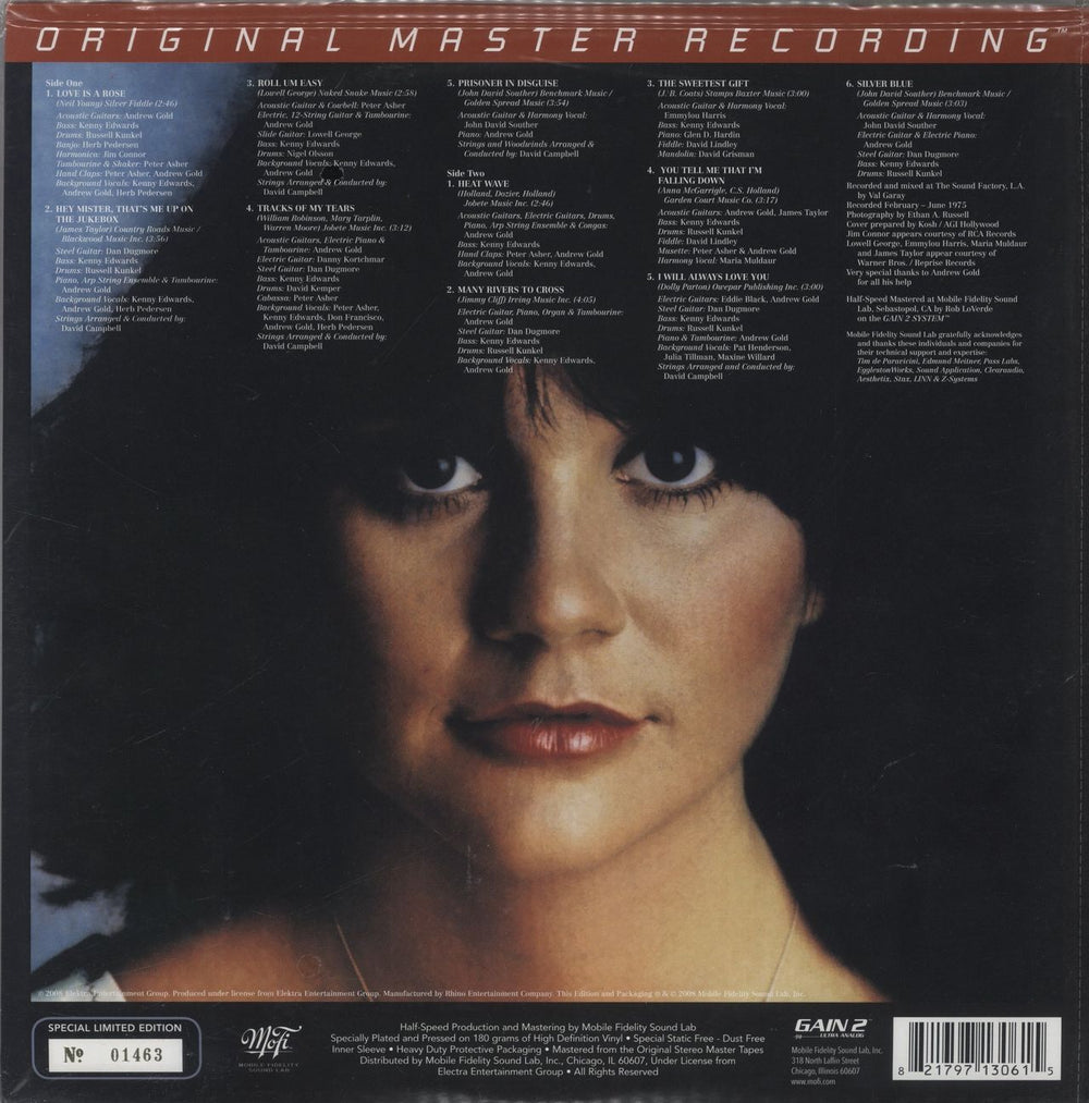 Linda Ronstadt Prisoner In Disguise - 180gm - Sealed US vinyl LP album (LP record) 821797130615