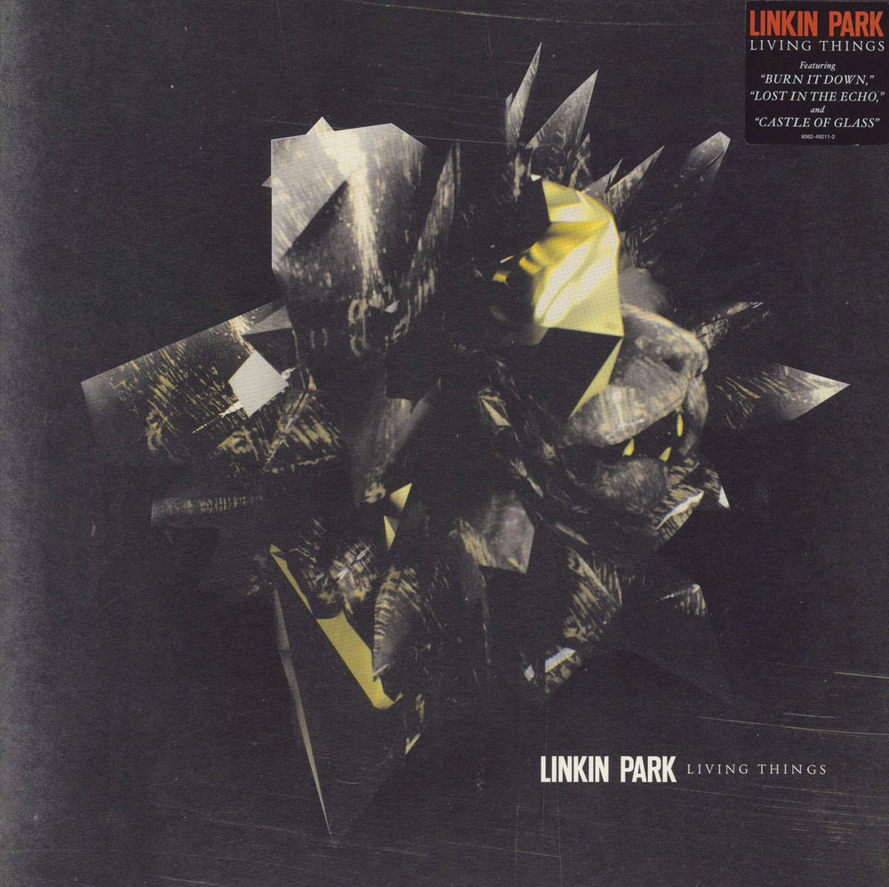 Linkin Park Living Things - stickered shrink UK vinyl LP album (LP record) 9362-49211-2