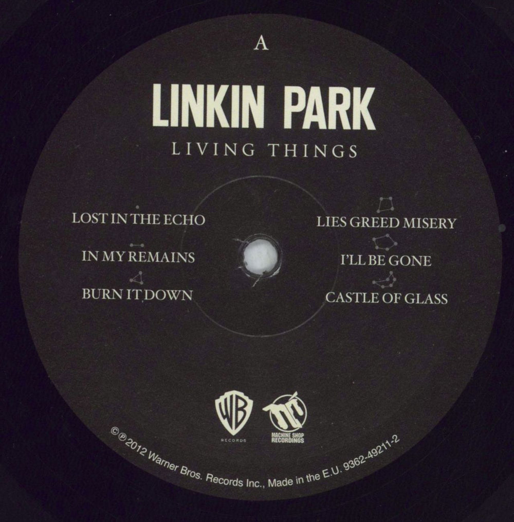 Linkin Park Living Things - stickered shrink UK vinyl LP album (LP record) LKPLPLI826988