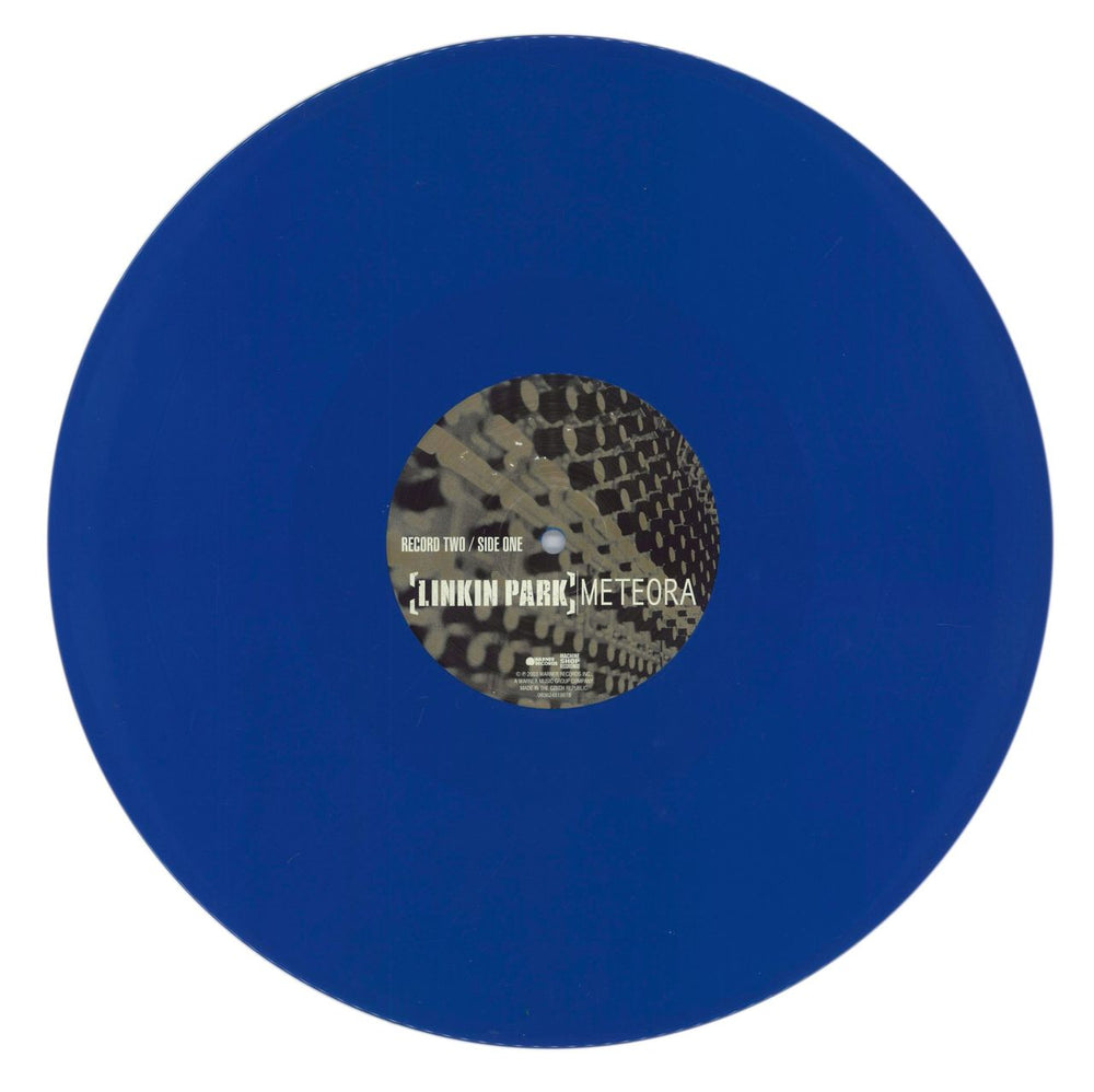 Linkin Park Meteora - Aqua Blue Vinyl US 2-LP vinyl record set (Double LP Album) LKP2LME861161