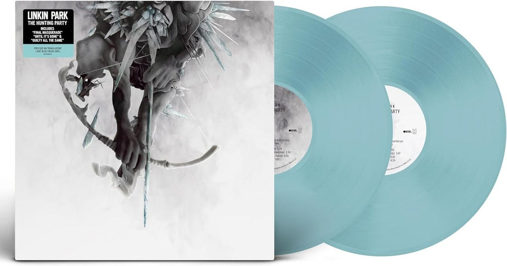 Linkin Park The Hunting Party - Light Blue Vinyl - Sealed UK 2-LP vinyl record set (Double LP Album) 093624844075