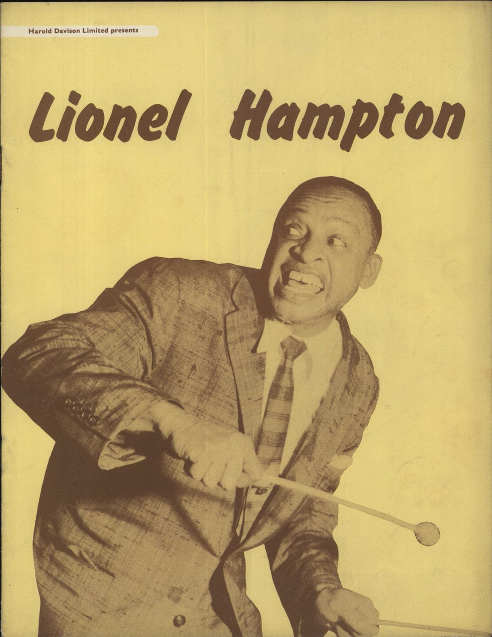 Lionel Hampton Souvenir Programme UK tour programme TOUR PROGRAMME