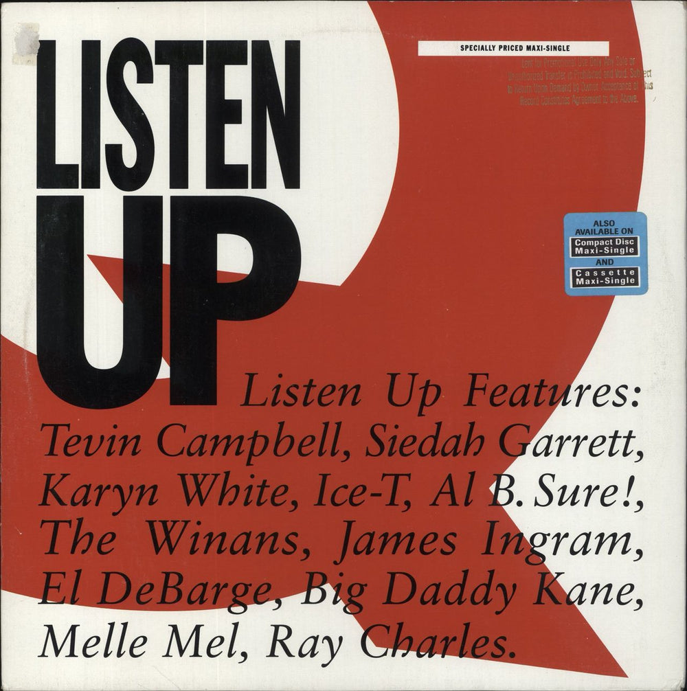 Listen Up Listen Up - Promo US Promo 12" vinyl single (12 inch record / Maxi-single) 0-21764