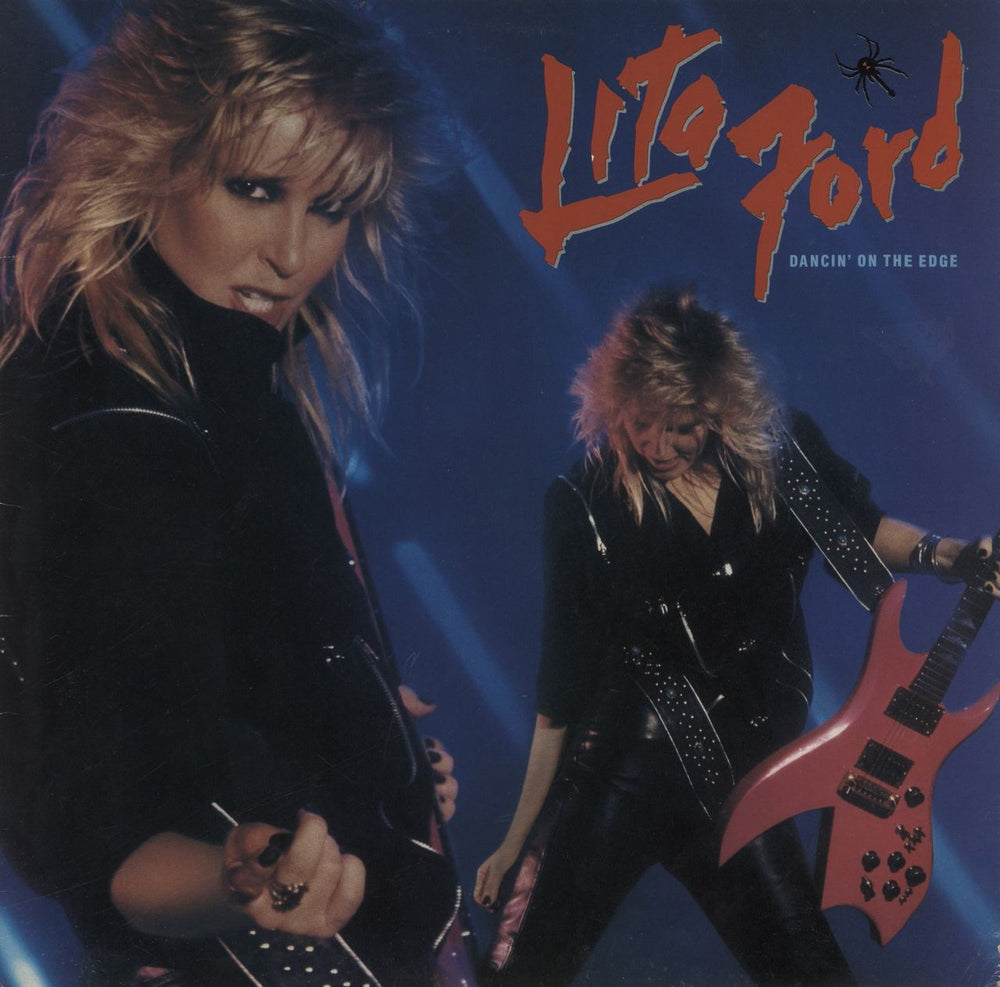 Lita Ford Dancin' On The Edge UK Promo vinyl LP album (LP record) VERL13