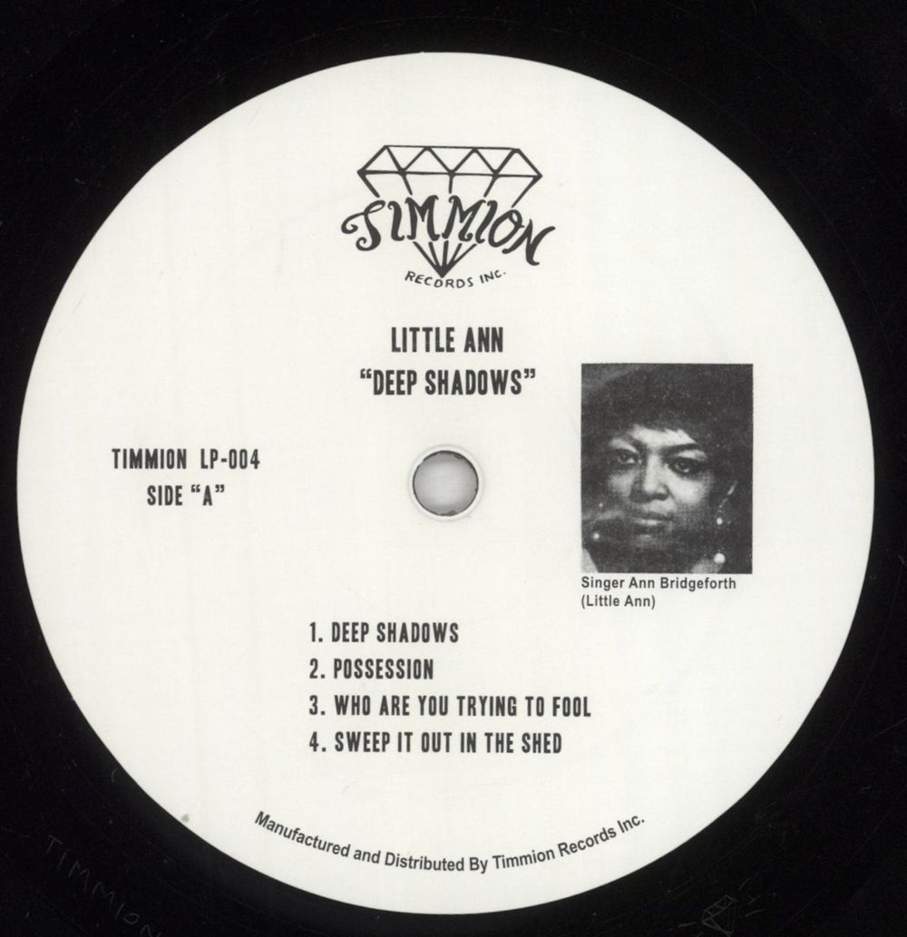 Little Ann Deep Shadows Finnish vinyl LP album (LP record) 8ZULPDE856160
