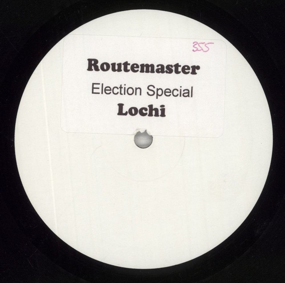 Lochi Vote Techno Party UK Promo 10" vinyl single (10 inch record)