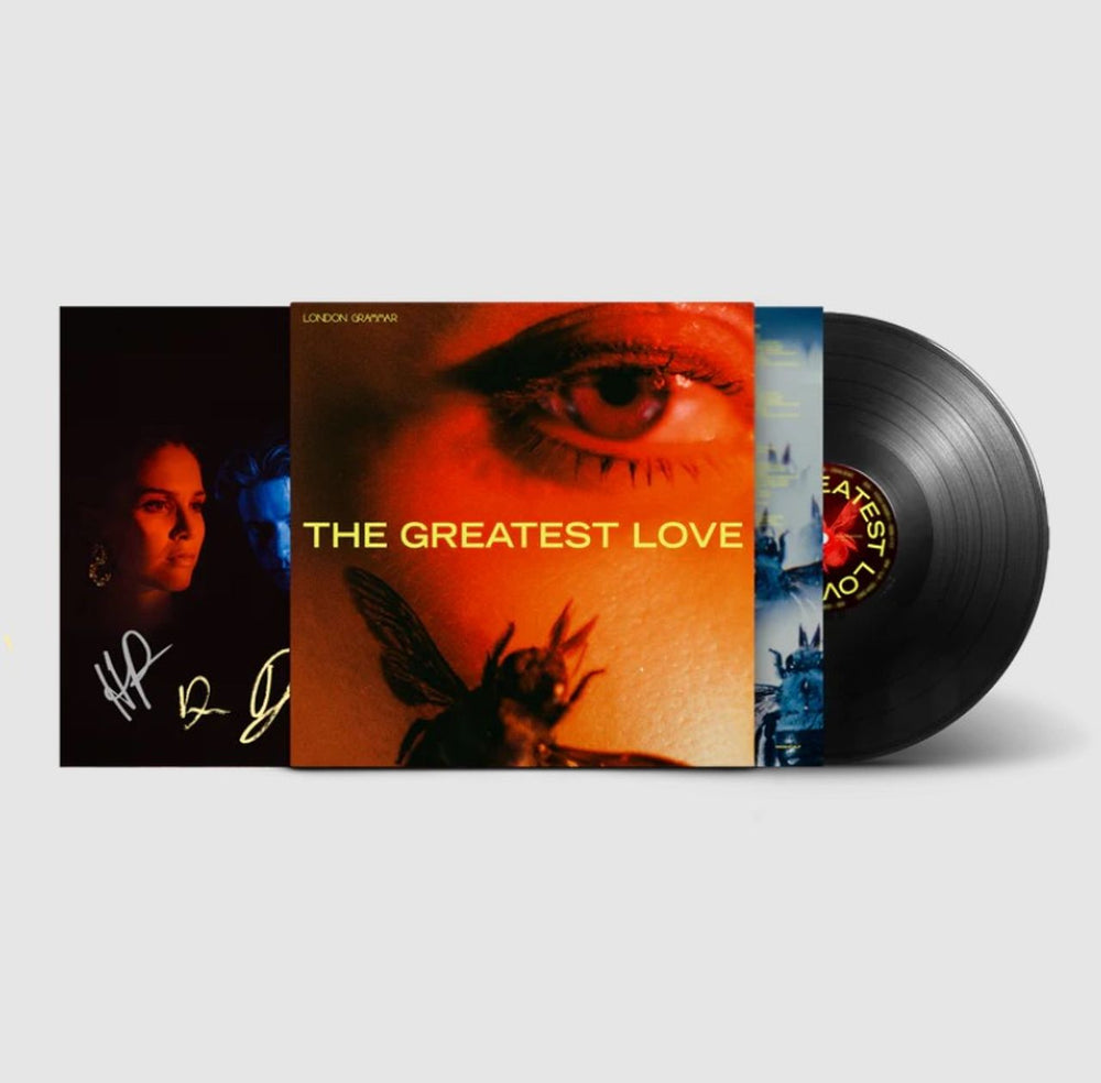 London Grammar The Greatest Love - Black Bio-Vinyl + Autographed Print UK vinyl LP album (LP record) 0196588792212