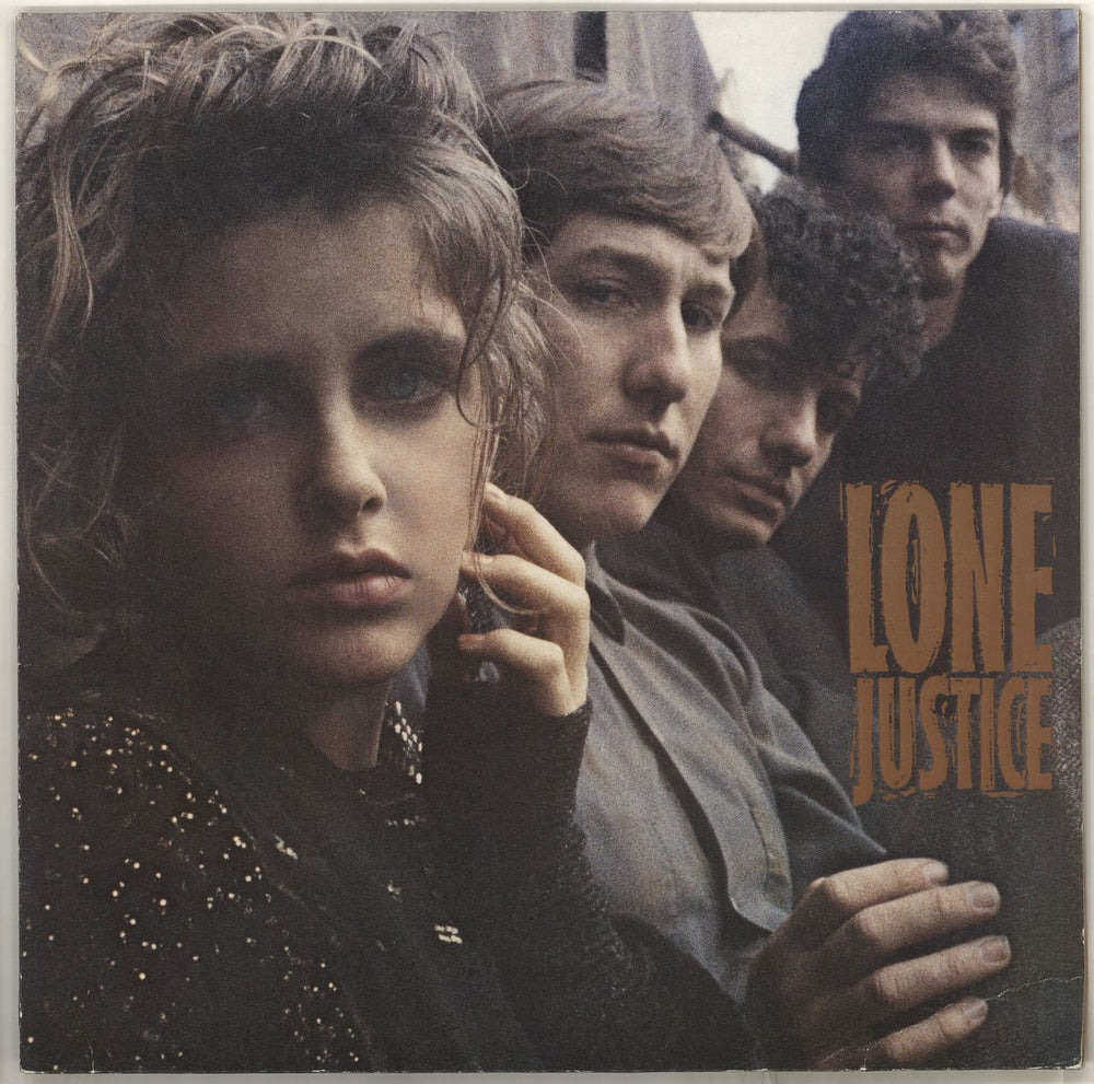 Lone Justice Lone Justice - Black label German vinyl LP album (LP record) 924060-1