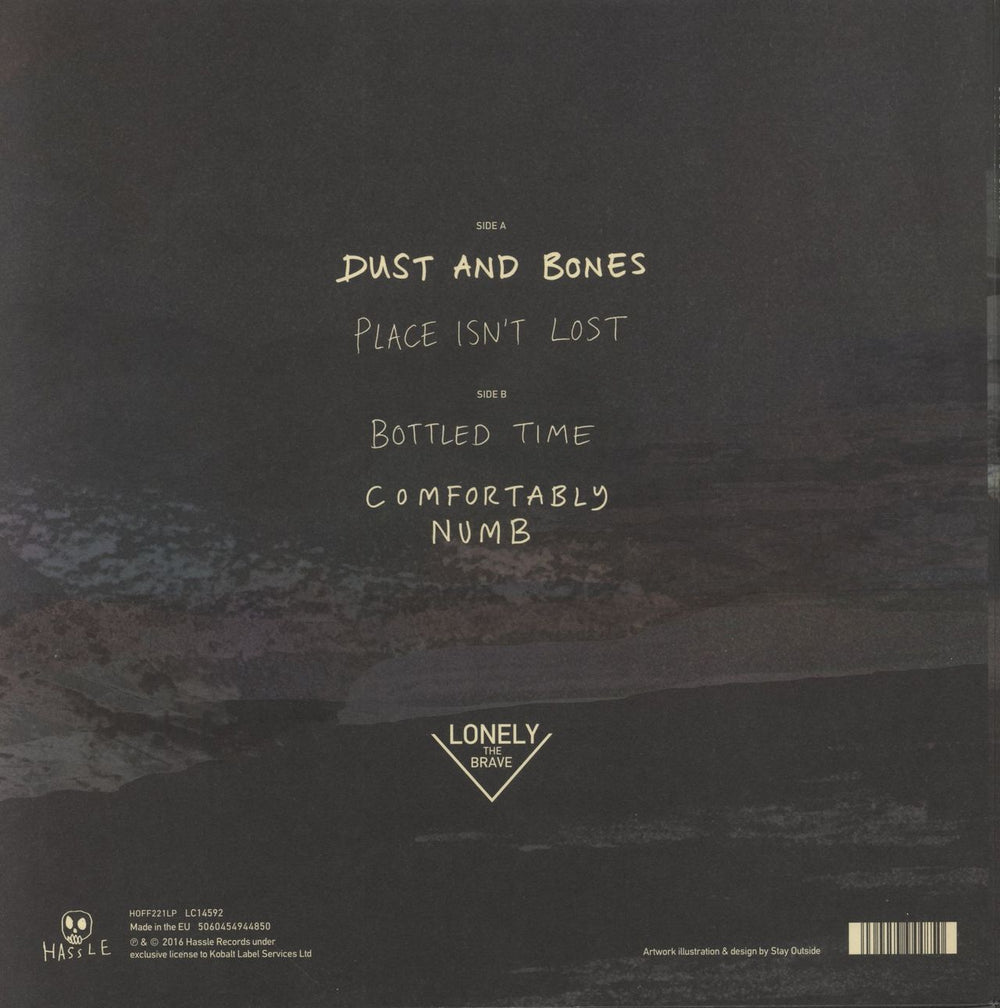 Lonely The Brave Dust & Bones EP - Light Blue Vinyl UK 12" vinyl single (12 inch record / Maxi-single) 5060454944850
