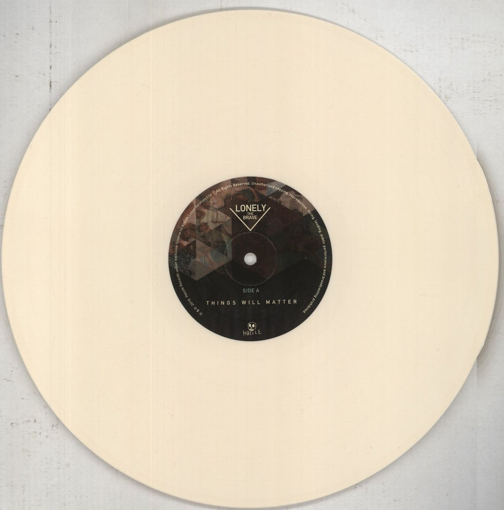 Lonely The Brave Things Will Matter - Bone Vinyl UK vinyl LP album (LP record) OPPLPTH851161