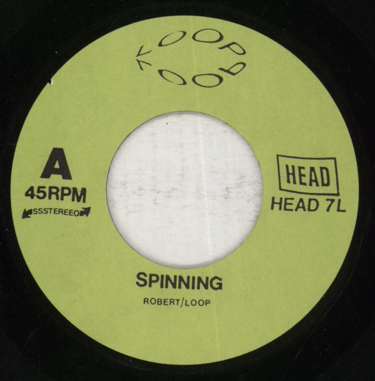 Loop Spinning UK 7" vinyl single (7 inch record / 45) HEAD7