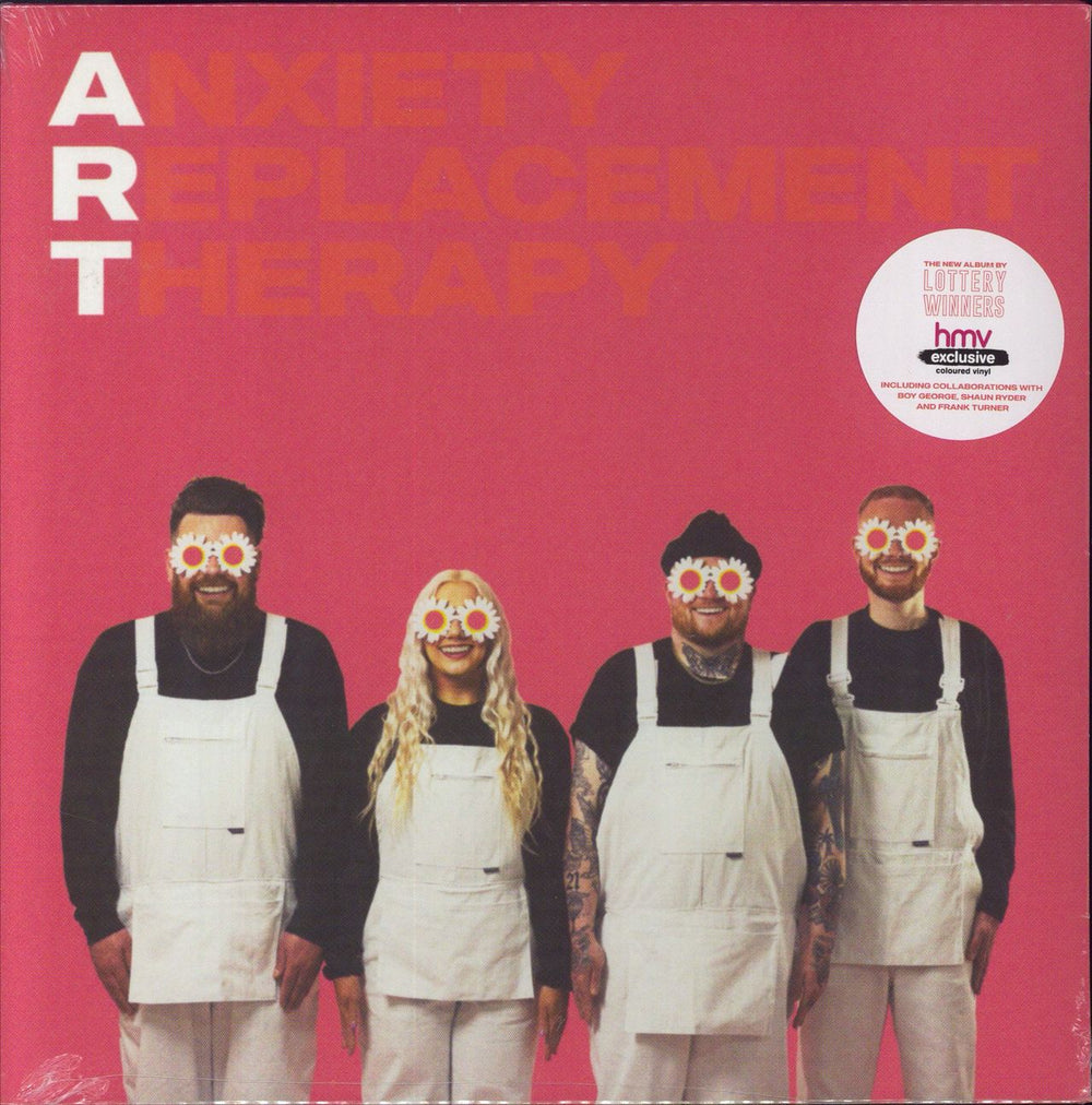 Lottery Winners Anxiety Replacement Therapy - Crystal Clear Vinyl - Sealed UK vinyl LP album (LP record) M9436UKLP