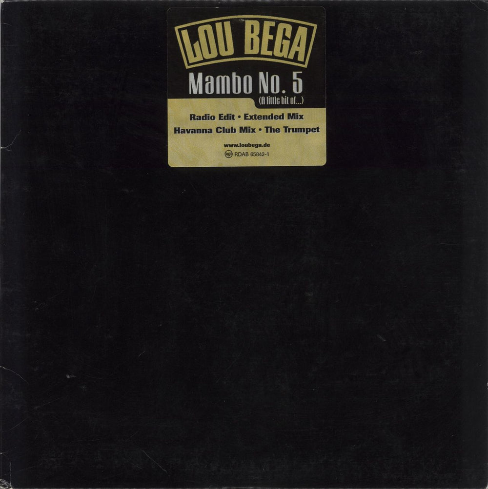 Lou Bega Mambo No.5 US 12" vinyl single (12 inch record / Maxi-single) RDAB65842-1