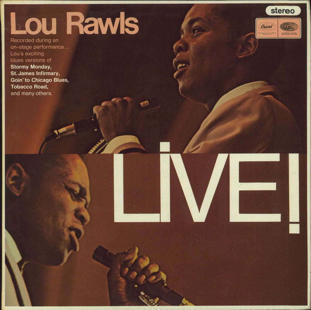 Lou Rawls Live! UK vinyl LP album (LP record) ST2459